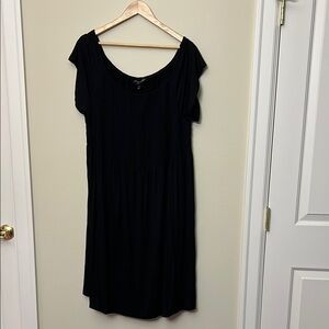 Lane Bryant Elegant Black Midi Dress